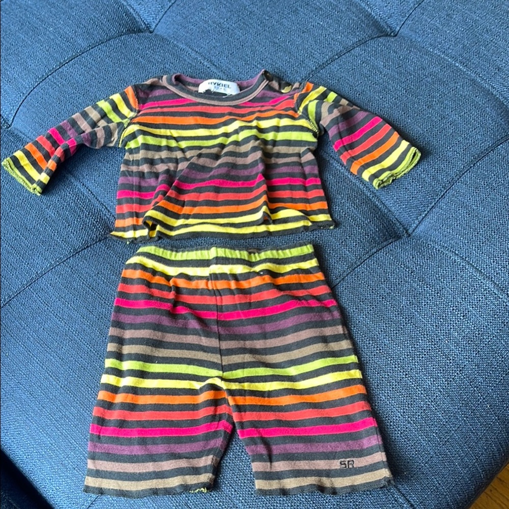 Sonia Rykiel Colorful Striped Baby Outfit